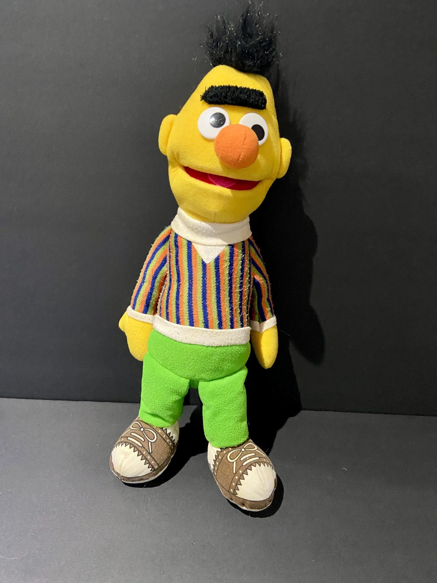 Vintage 1980s Applause Sesame Street Bert 12 Inch Plush Stuffed