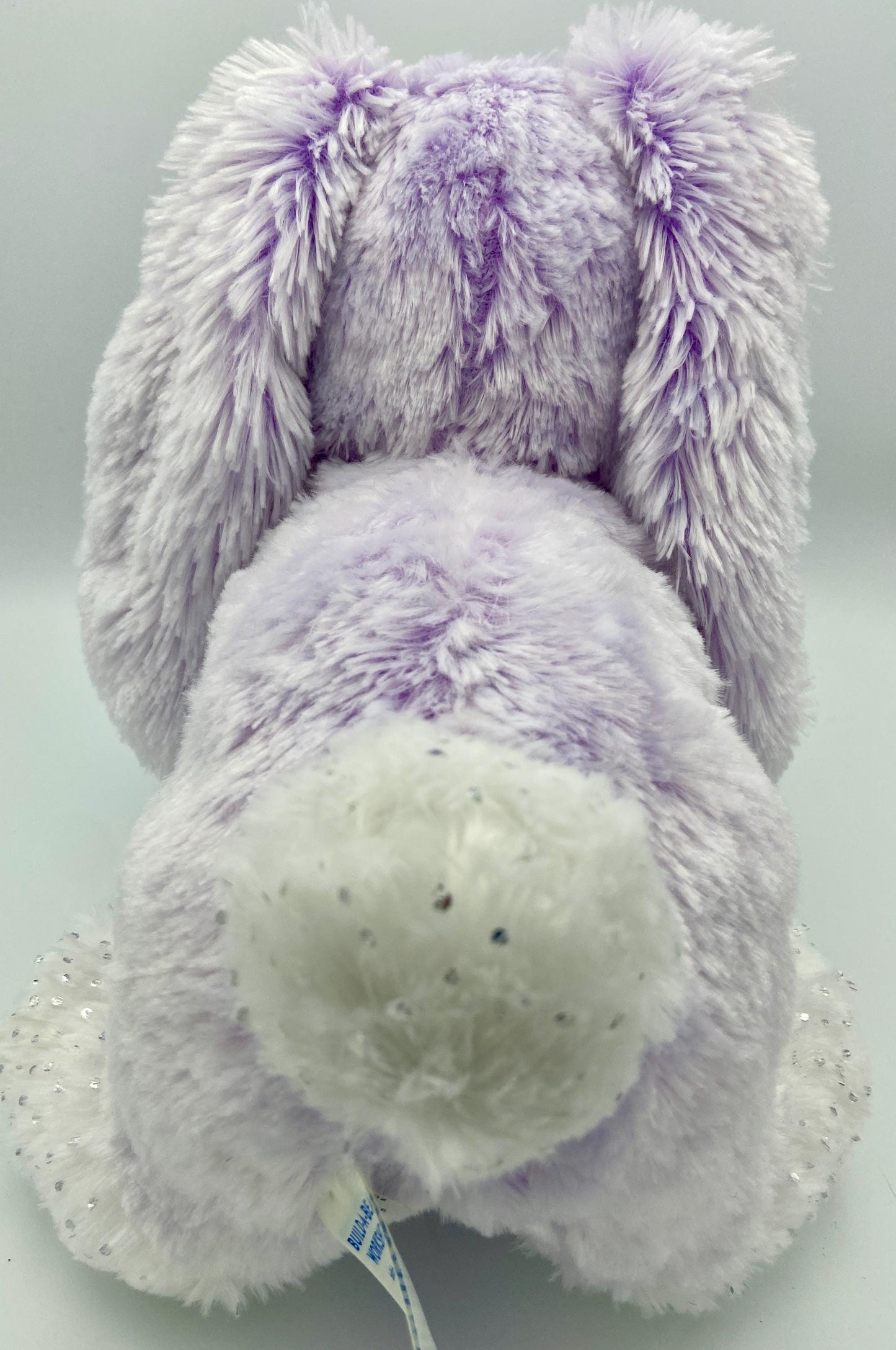 Build-A-Bear Sugar Plum Bunny Rabbit Purple Sparkle Plush (Lovey) w/ Sound
