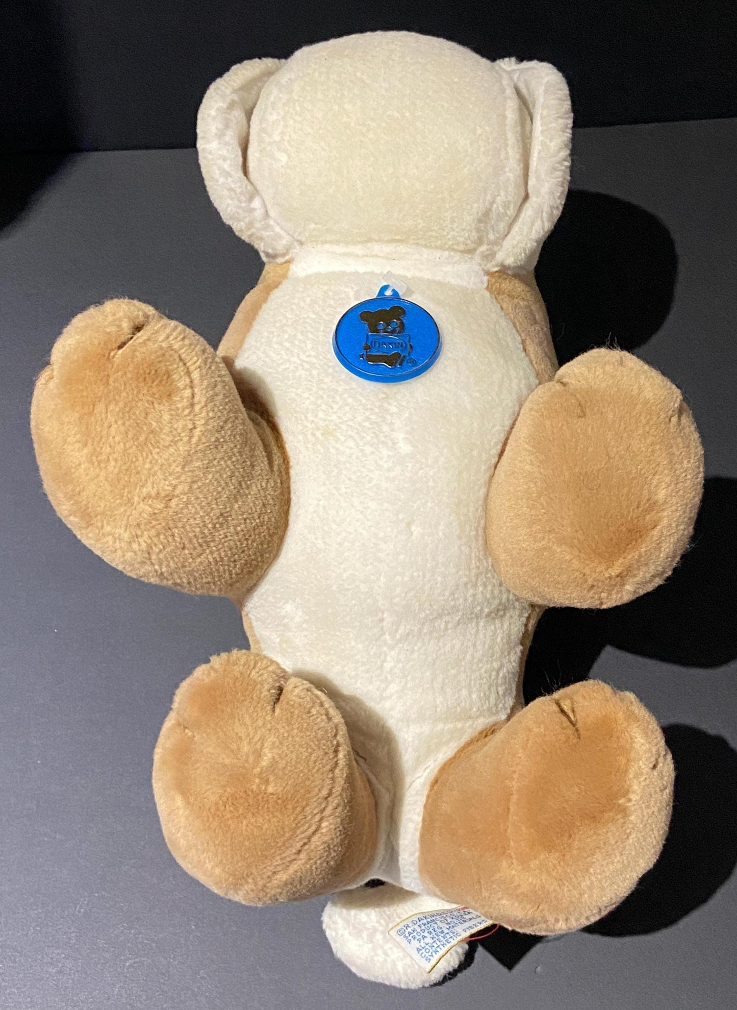 Vintage 1984 R. Dakin Co. Tough Guy Bulldog  Plush Toy 13 Inch