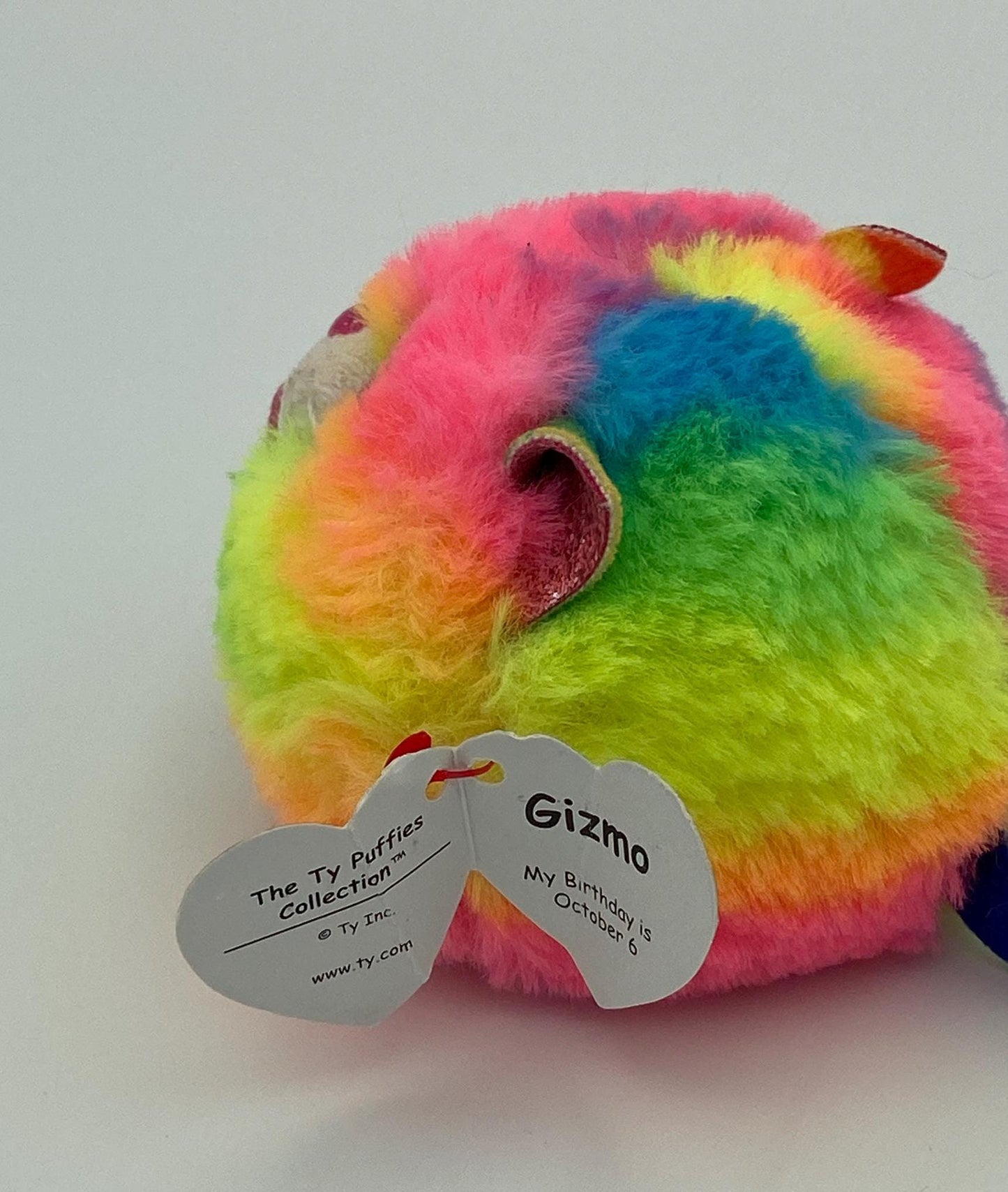 TY Puffies Collection - Gizmo Rainbow Cat 4 Inch Plush with Tag