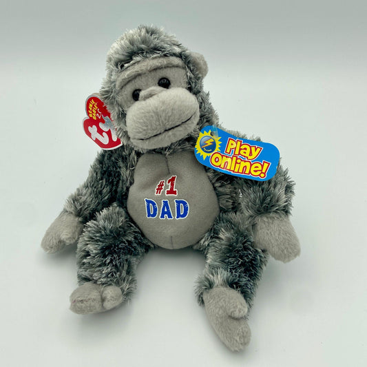 Ty Beanie Baby - Pops the Father's Day Gorilla 8 Inch Retired With Tags