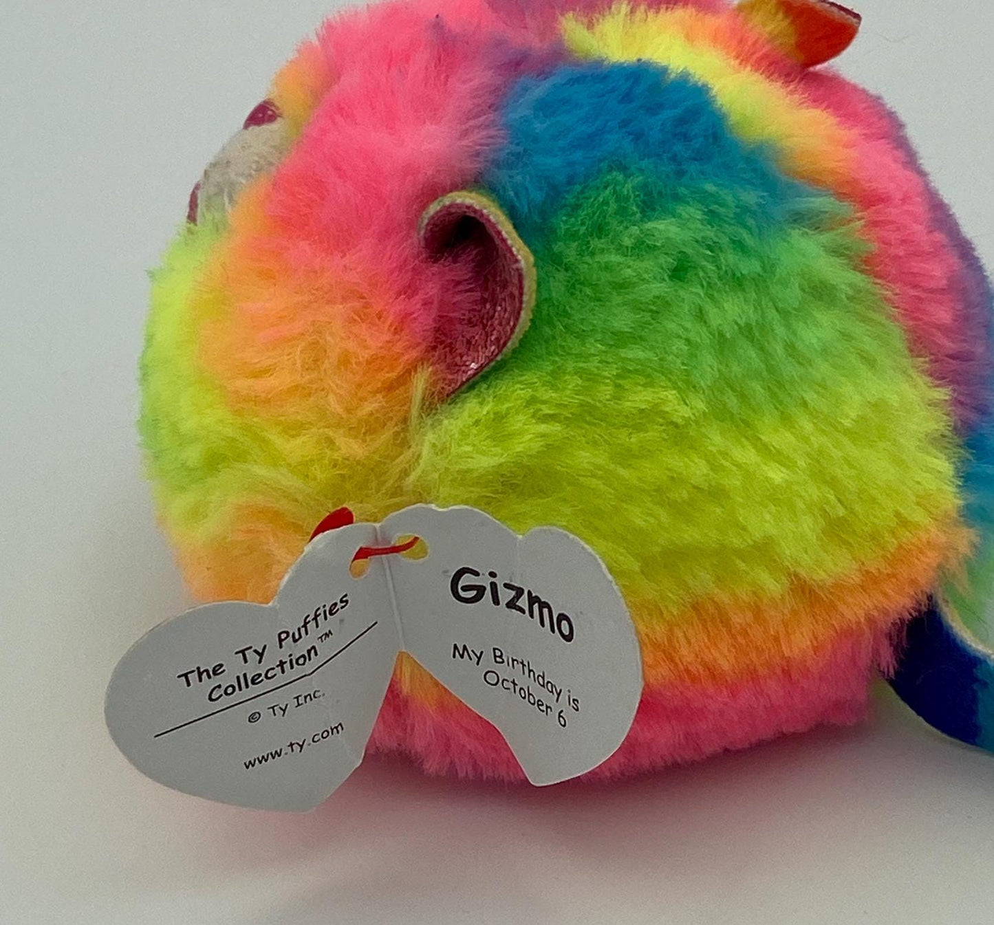 TY Puffies Collection - Gizmo Rainbow Cat 4 Inch Plush with Tag