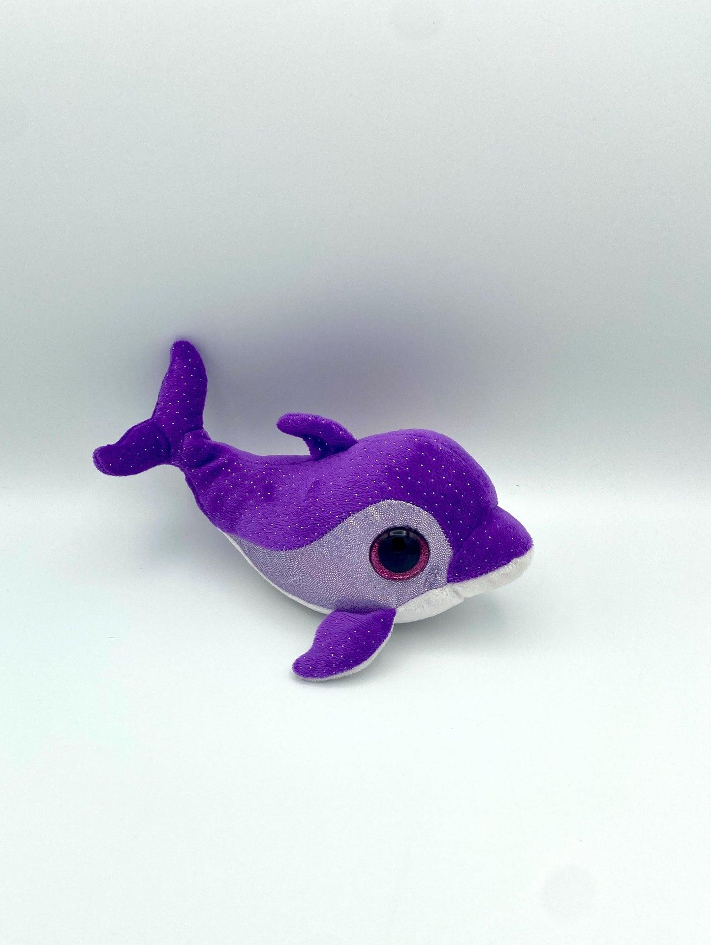 Ty Beanie Boos - Flips the Purple Dolphin 6 Inch Plush Stuffed Animal Toy 2014 Retired -NWT