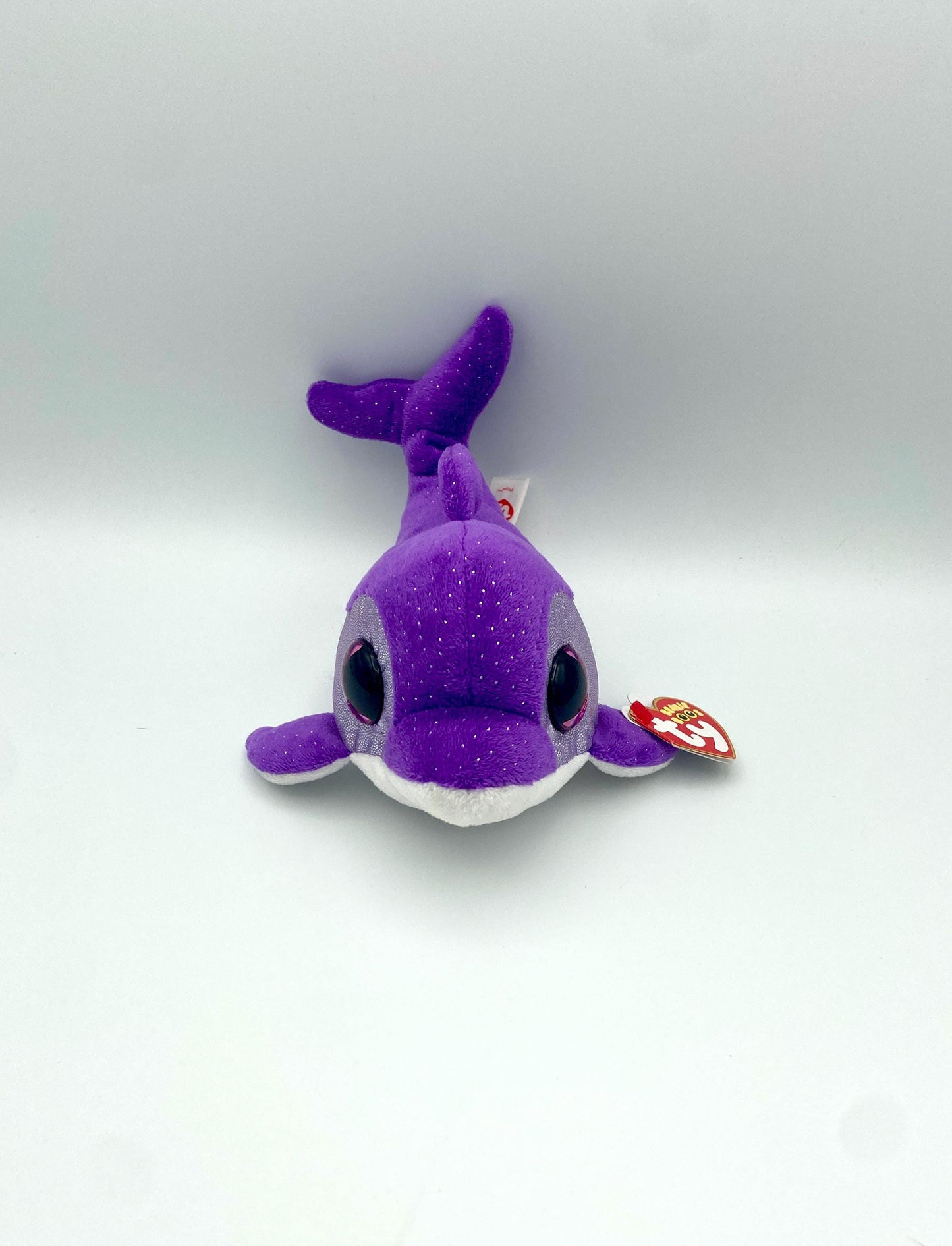 Ty Beanie Boos - Flips the Purple Dolphin 6 Inch Plush Stuffed Animal Toy 2014 Retired -NWT