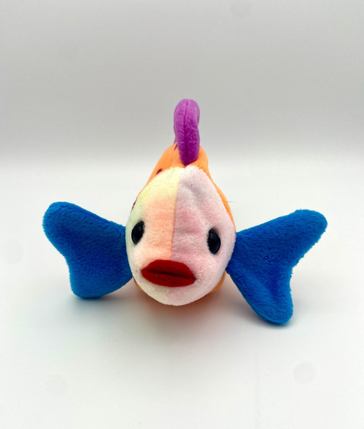 Vintage Ty Beanie Baby - Lips the Fish 8 Inch Stuffed Plush - Hand Picked (No Hang Tag)